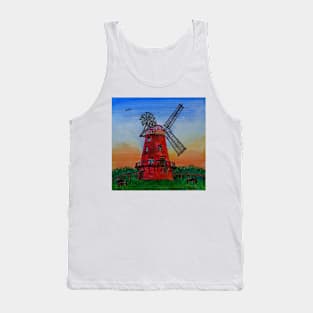 Watercolor Sketch - Thaxted Windmill, Essex 2018 Tank Top